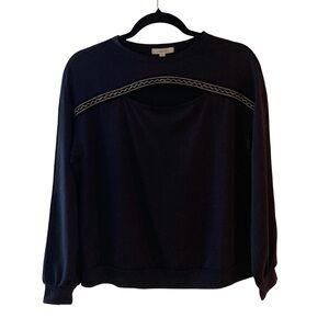 Black Long Sleeve Top Size S